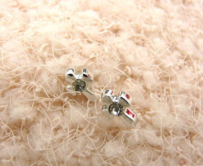 韩国小清新耳钉 合金锆石耳钉 潮流女耳饰品耳环 个性时尚合金耳钉