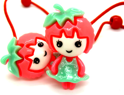 韩版儿童发饰戴花小兔子发绳 发圈皮筋糖果色 可爱头绳