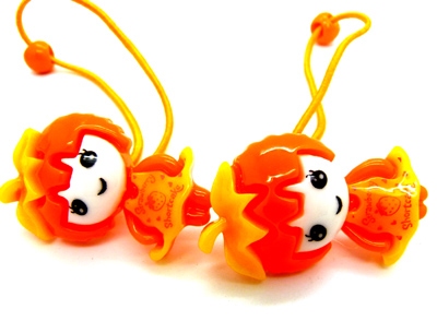 韩版儿童发饰戴花小兔子发绳 发圈皮筋糖果色 可爱头绳