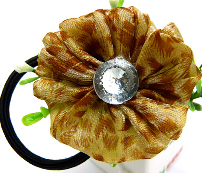 韩版新款太阳花发圈 亚克力水钻头绳 头扎发饰品 发绳	