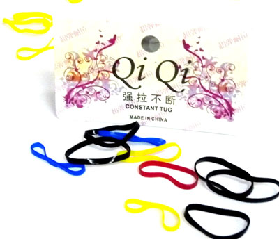 盘发必备强拉不断优质糖果色透明皮筋宝宝实用发绳 儿童头饰