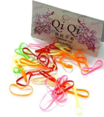 盘发必备强拉不断优质糖果色透明皮筋宝宝实用发绳 儿童头饰