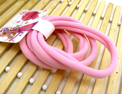 日韩版布艺无缝高弹力4根合一花苞头发绳 不伤发发圈橡皮筋发饰