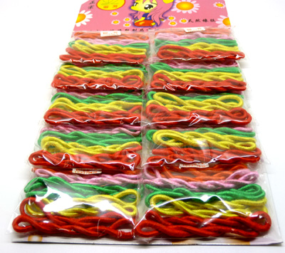 复古卷绳皮筋 时尚流行打底头绳 彩色大留芳