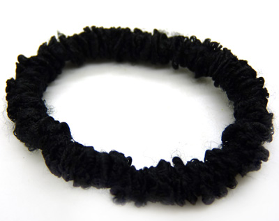 日韩发绳发圈黑色橡皮筋 高弹力手绳 儿童头绳扎头发头绳