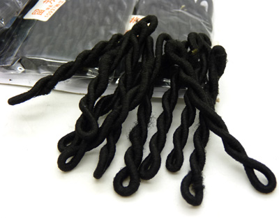 基础款黑皮筋 饰品粗头绳 韩国橡皮筋饰品 小留芳皮筋