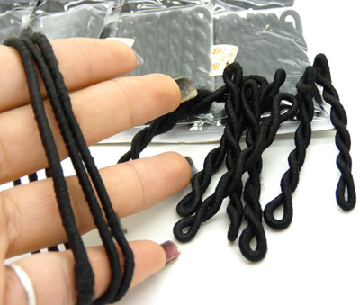 基础款黑皮筋 饰品粗头绳 韩国橡皮筋饰品  小留芳皮筋