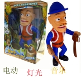 优质正品发光头强玩具熊出没会说话的公仔生日礼物-礼盒款