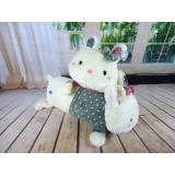 蓝白玩偶可爱毛绒玩具  萌萌哒咪咪兔趴枕 靠垫抱枕公仔 女生日礼物 -长枕兔2号-43号