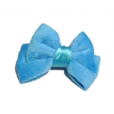 新款百搭甜美可爱珍珠水钻雪纺蝴蝶结压夹边夹头饰