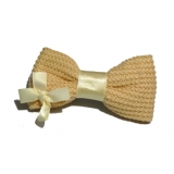 新款百搭甜美可爱珍珠水钻雪纺蝴蝶结压夹边夹头饰