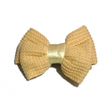 新款百搭甜美可爱珍珠水钻雪纺蝴蝶结压夹边夹头饰