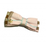 新款百搭甜美可爱珍珠水钻雪纺蝴蝶结压夹边夹头饰