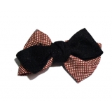 新款百搭甜美可爱珍珠水钻雪纺蝴蝶结压夹边夹头饰