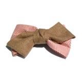 新款百搭甜美可爱珍珠水钻雪纺蝴蝶结压夹边夹头饰