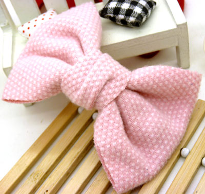 韩国新款 布艺大蝴蝶结压...