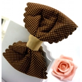 韩国 布艺大蝴蝶结压夹 发夹 顶夹 边夹 头夹----加厚压夹