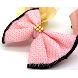 韩国 布艺大蝴蝶结压夹 发夹 顶夹 边夹 头夹----加厚压夹