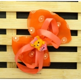 新款甜美 可爱花布料蝴蝶结发夹 发卡 韩版边夹 压夹 潮流头饰发饰