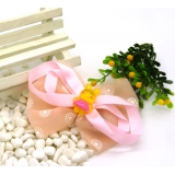 新款甜美 可爱花布料蝴蝶结发夹 发卡 韩版边夹 压夹 潮流头饰发饰