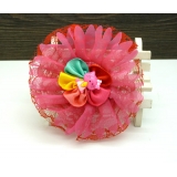 特价韩版 菊花压夹头饰 手工发饰头饰蕾丝夹发圈夹压蝴蝶结鸭嘴夹压夹