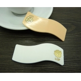 新款热卖饰品 韩国发饰简约头饰压夹 时尚波浪玫瑰发夹发饰