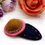 百变小魔女儿童发夹 韩国撞色小花压夹 宝宝发夹 头饰发饰