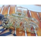 韩版水晶质感亮星四环爪夹