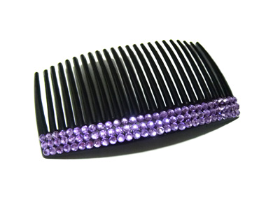 时尚三排水钻梳夹