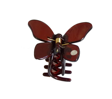 新款水晶蝴蝶质感爪夹