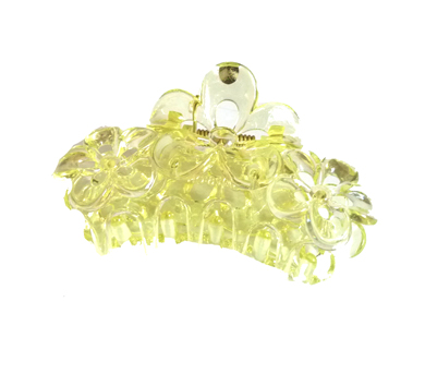 新款水晶三朵花水晶爪夹