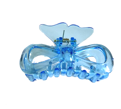 新款时尚水晶质感蝶尾篓空...