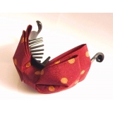 五彩缤纷布艺花点蝴蝶之恋/香蕉夹