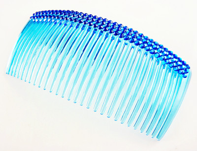 靓丽满钻流行水晶透明梳夹