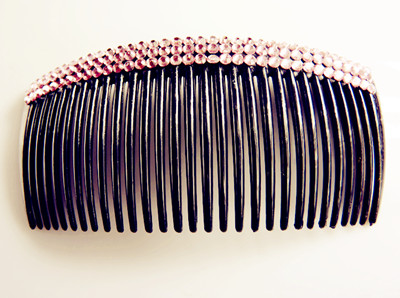 时尚满钻流行古典黑色梳夹