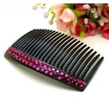 韩版头饰2排水钻发梳 公主百变插梳镶钻  边夹