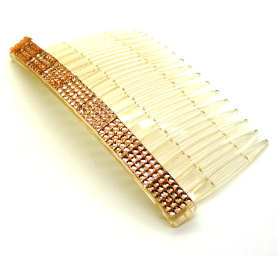 炫彩靓钻四排钻发梳 刘海...