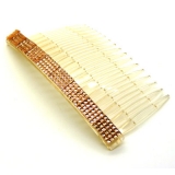 炫彩靓钻四排钻发梳 刘海梳夹 盘发装饰多用途插梳