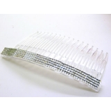 炫彩靓钻四排钻发梳 刘海梳夹 盘发装饰多用途插梳