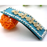 复古布艺蕾丝刺绣点钻发夹边夹发卡压发刘海夹