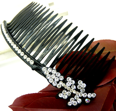 时尚复古水晶镶钻盘发饰品...