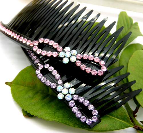 时尚复古水晶镶钻盘发饰品...