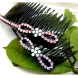 时尚复古水晶镶钻盘发饰品头饰 花饰发梳 插梳 时尚优雅发梳