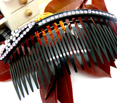 时尚复古水晶镶钻盘发饰品...