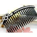 时尚复古水晶镶钻盘发饰品头饰 花饰发梳 插梳 时尚优雅发梳