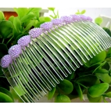 韩版头饰 清新珍珠发夹发饰 韩国插梳 盘发梳 刘海梳 时尚简约边夹