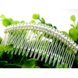 韩国版淑女头饰品珍珠插梳 发梳盘发发叉