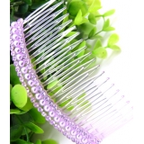 韩国版淑女头饰品珍珠插梳 发梳盘发发叉