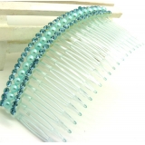 韩国版淑女头饰品珍珠插梳 发梳盘发发叉