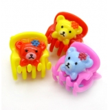 樱桃小抓夹 花朵小抓夹 苹果发爪抓夹 时尚流行韩式树脂3个小爪夹